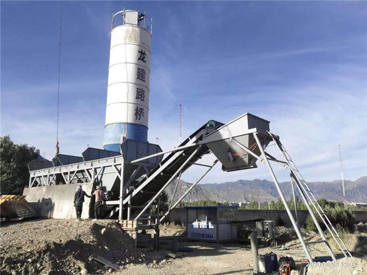 Le gravier complètement automatique a stabilisé la centrale de malaxage de sol avec le silo de ciment vertical
