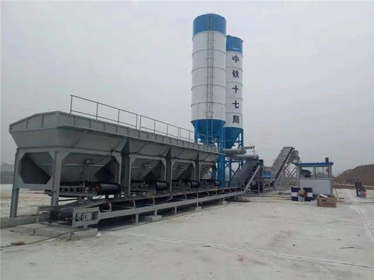 Centrale de malaxage stabilisée quatre par trémies de sol pour la construction de chemins de fer
