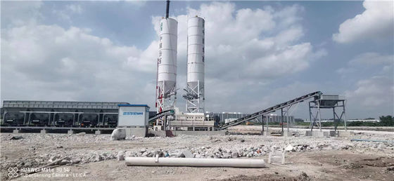 La construction d'aéroport a stabilisé la station de mélange 125KW de sol à 200KW