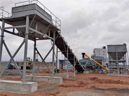 Matériel d'usine de mélange 155KW de ciment stationnaire de sol de construction de routes