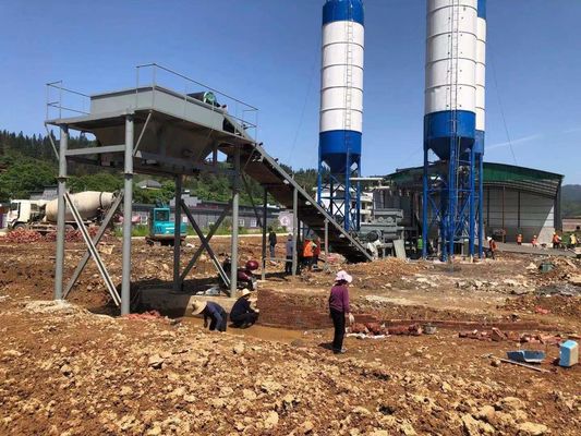 Projets de construction continue de la station de mélange de sol stabilisée WDJ300/400/500/600 réussis